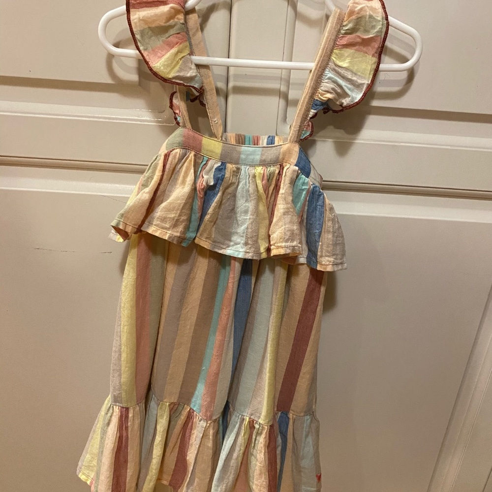 Pink Chicken Striped Dress